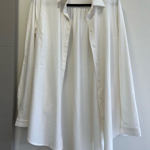 Luluemon white button up. Very light weight stretchy